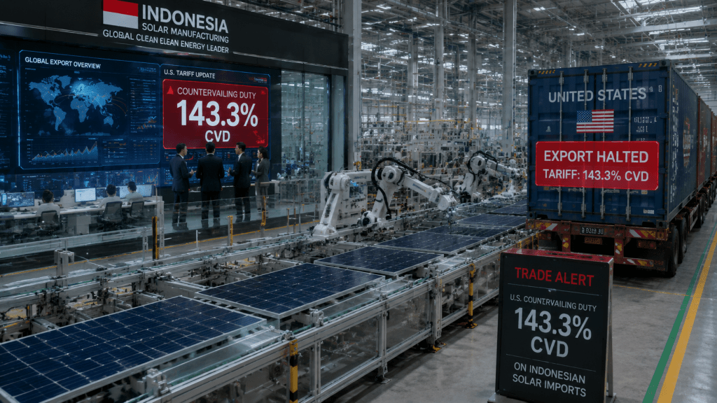 Panel Surya Kena Tarif AS 143 Persen, Pabrikmu Wajib Bergerak Juli 2026
