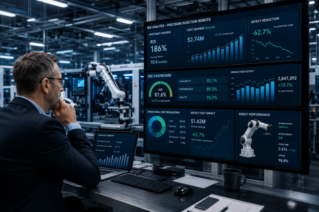 Robot Injeksi Presisi Tinggi 2026 Terbukti Pangkas 30 Persen Cacat, Pabrikmu Siap