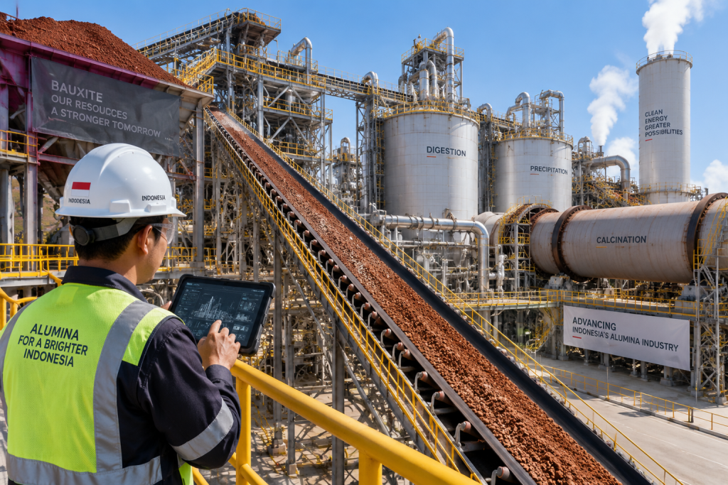 Tablet menampilkan grafik lima negara sumber PMA terbesar ke Indonesia semester I 2026 dipimpin Singapura dan Hong Kong.